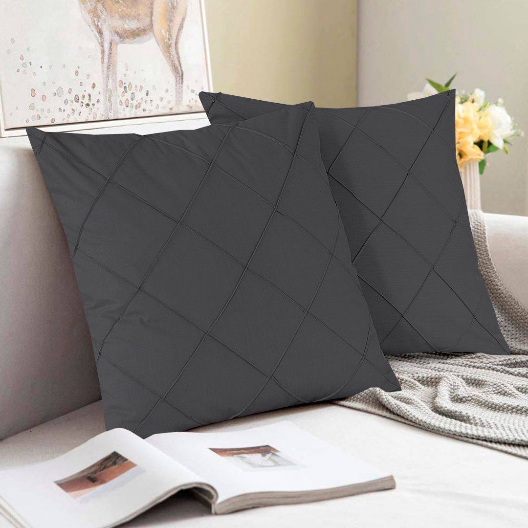 Diagonal Pleated Cushion Cover (Pack of 2) RFS - Lotus