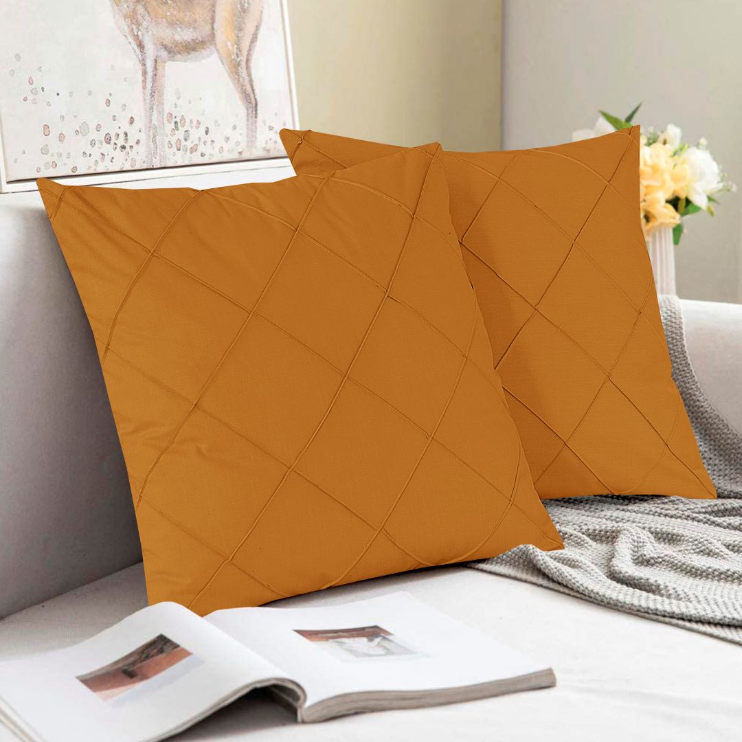 Diagonal Pleated Cushion Cover (Pack of 2) RFS - Lotus