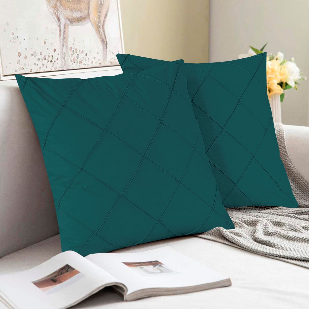 Diagonal Pleated Cushion Cover (Pack of 2) RFS - Lotus