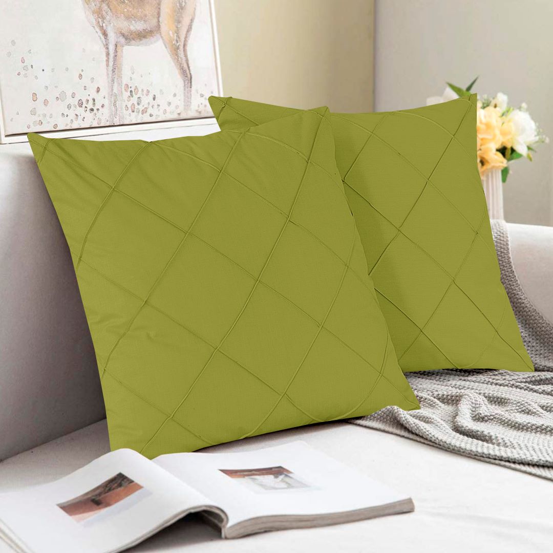Diagonal Pleated Cushion Cover (Pack of 2) RFS - Lotus