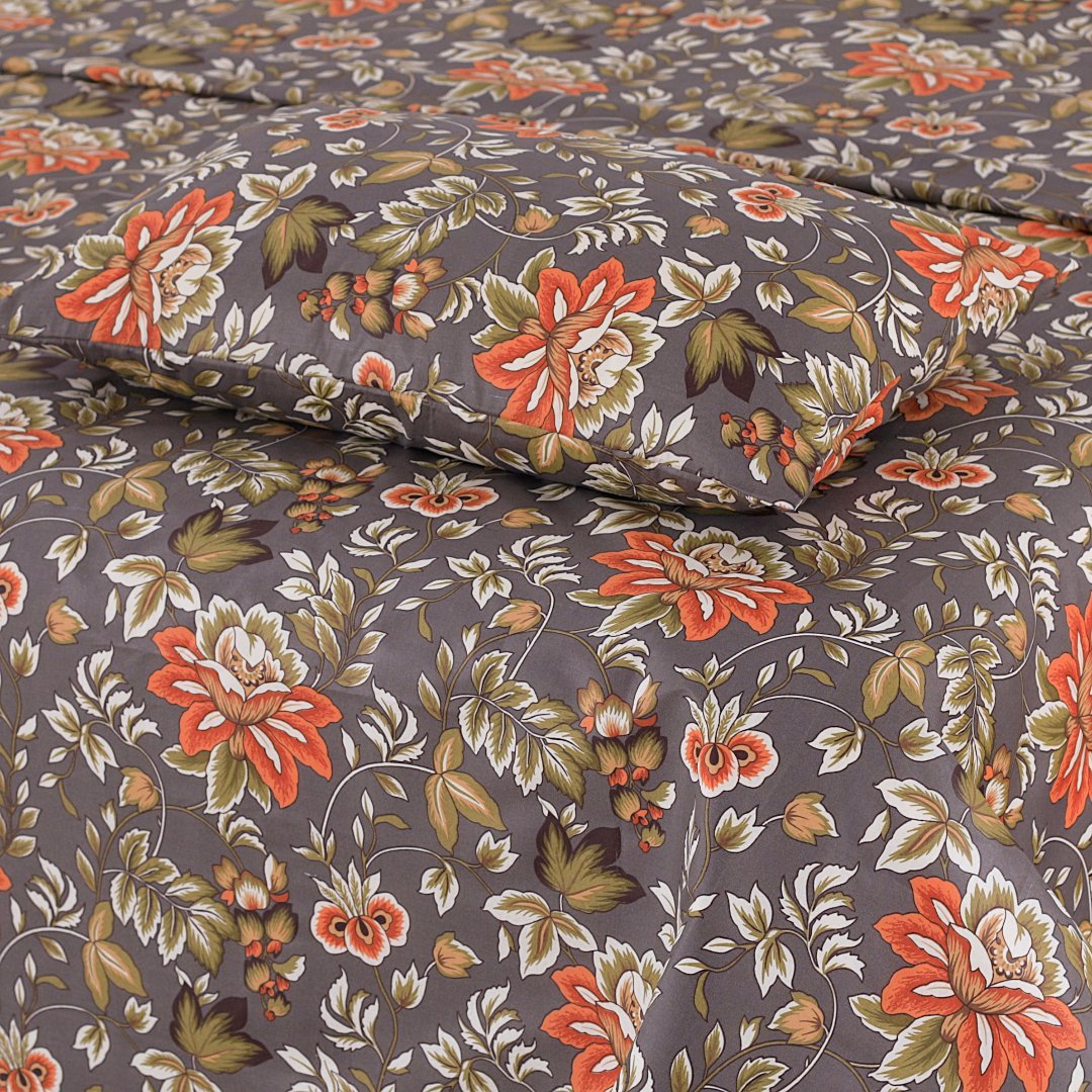 Emerald Blossom Charm - Bed Sheet Set Single - Lotus