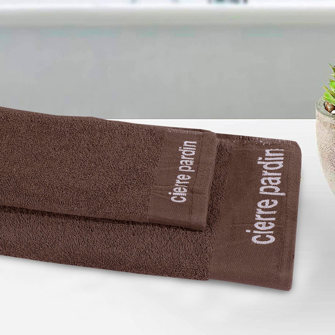 Export Quality Towel (Pack of 2) Brown - 483 - Lotus