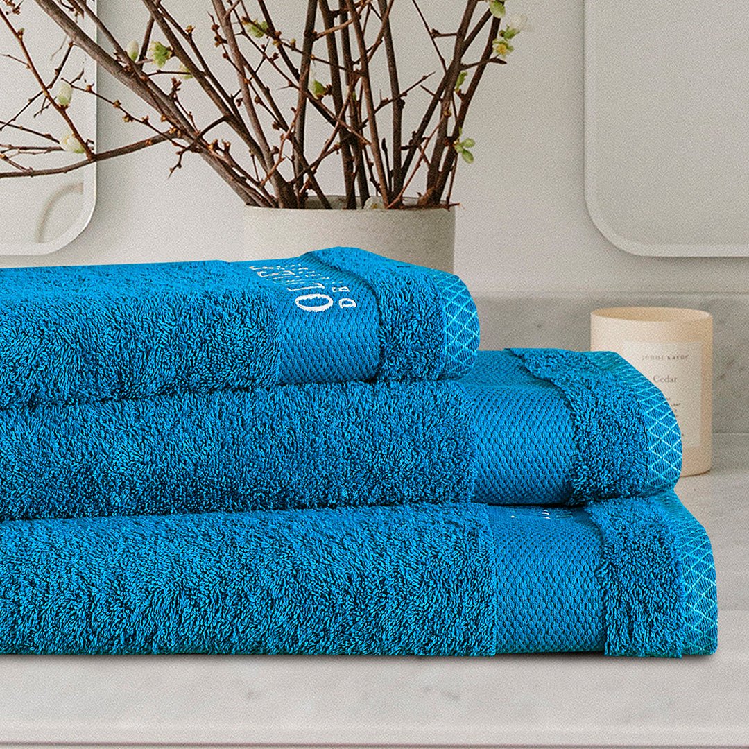 Export Quality Towel Set Turquoise - 536 - Lotus