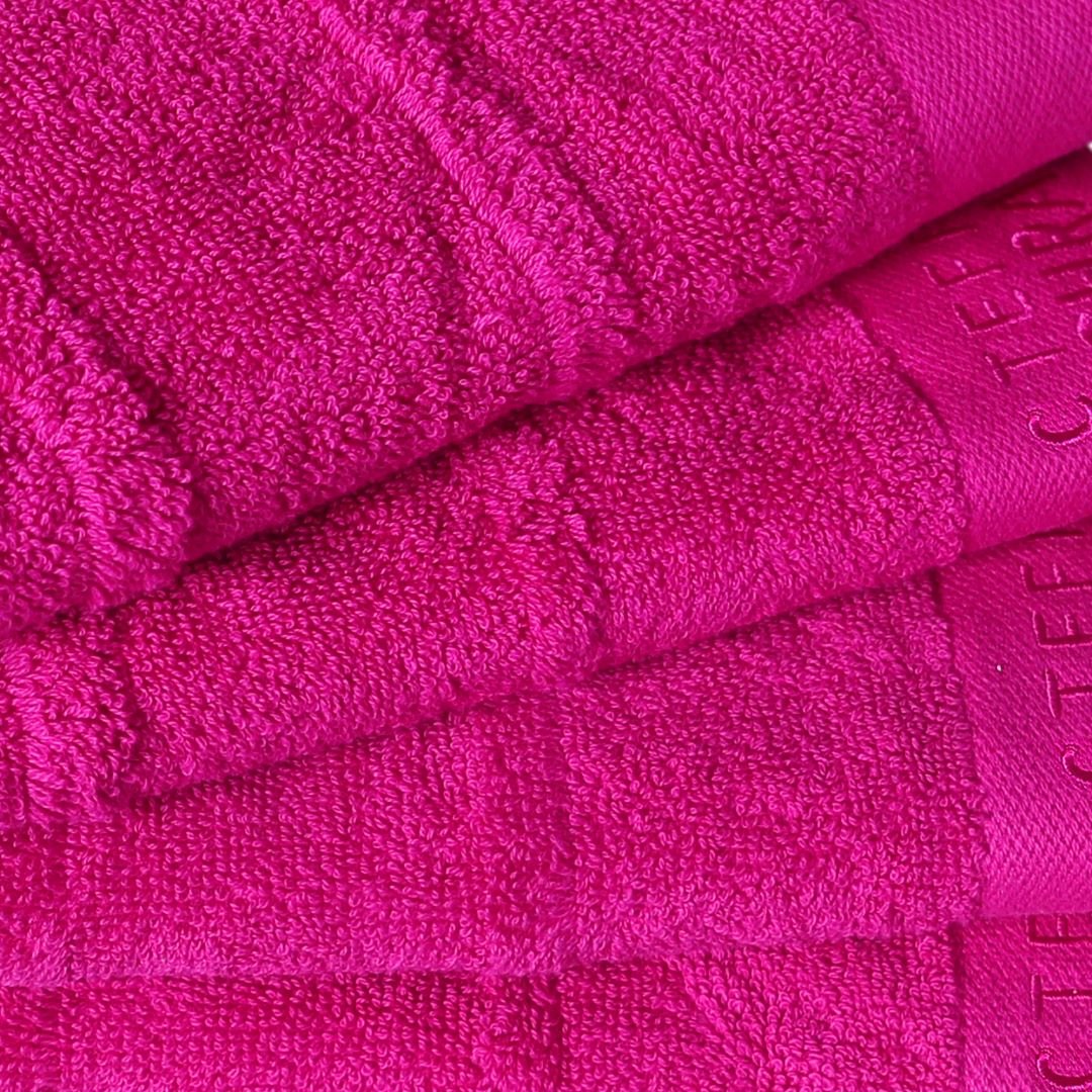 Export Quality Wash & Face Towel Pink (Pack of 4) - 526 - Lotus