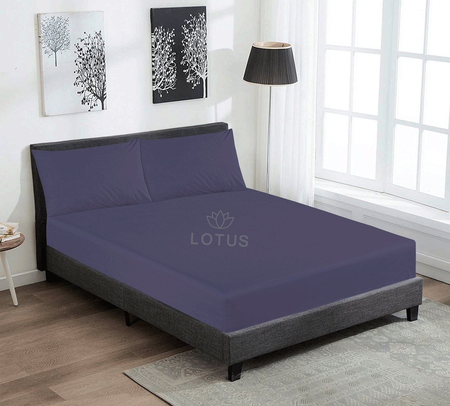 Ultra Soft Fitted Sheet Set – Gray, Single Size, 2 Pc