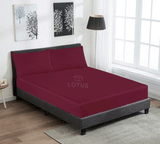 Maroon - Fitted Sheet Set King