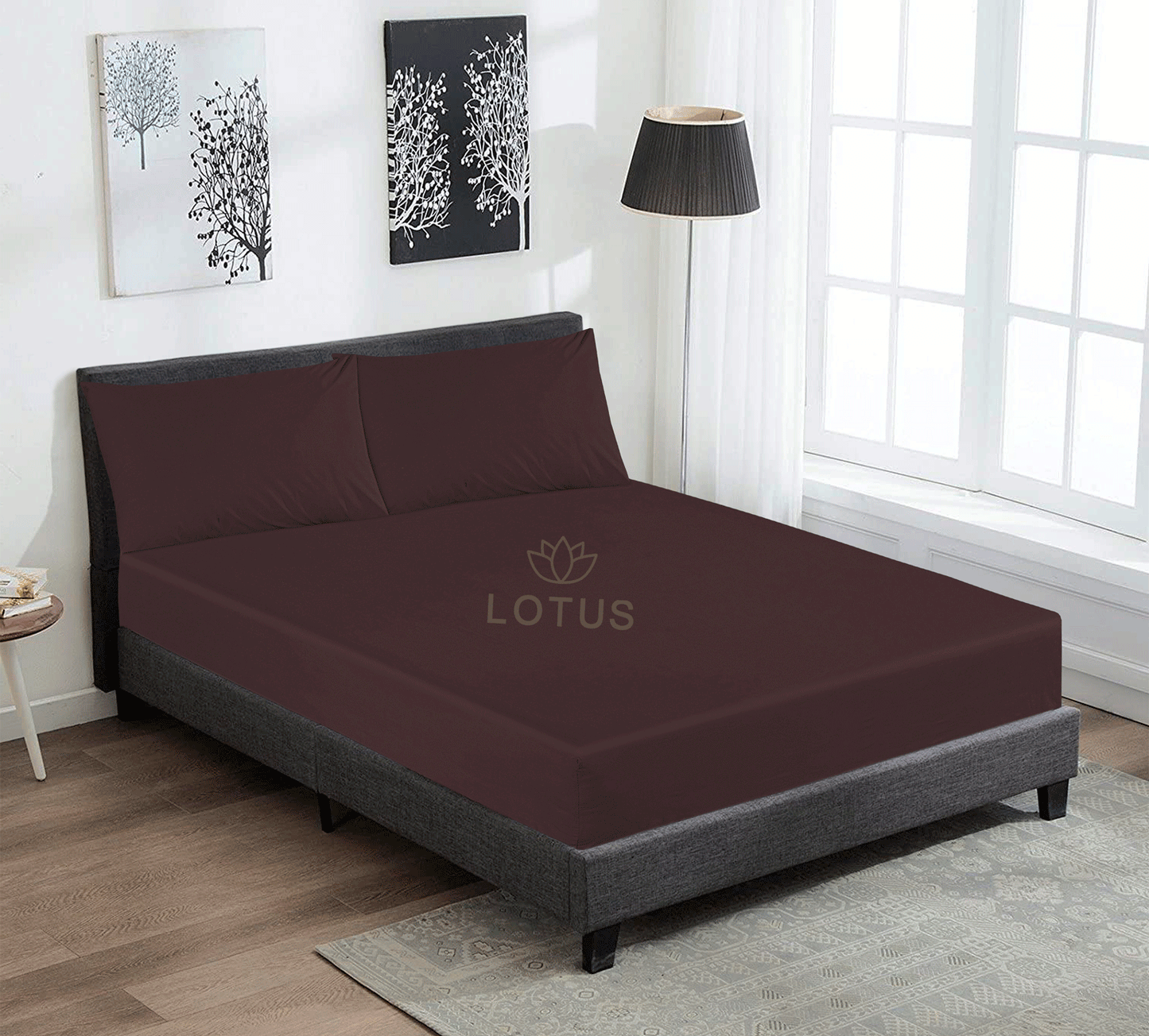 Ultra Soft Fitted Sheet Set – Chocolate, Single Size, 2 Pc