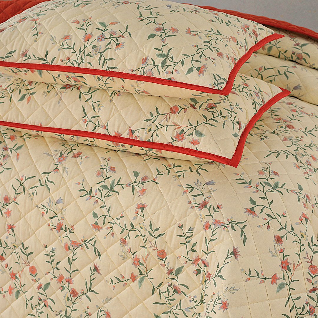 Floral - Bed Spread Set 3 Pcs - Lotus