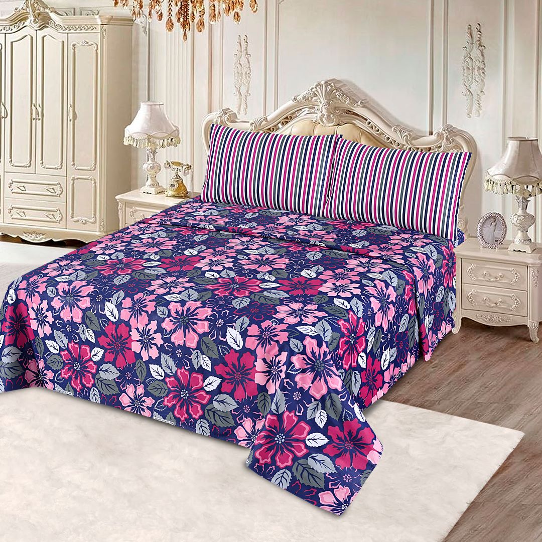 Floral Charm - Bed Sheet Set Single - Lotus
