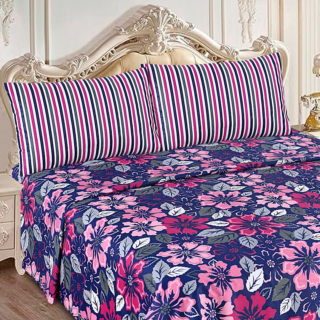 Floral Charm - Bed Sheet Set Single - Lotus
