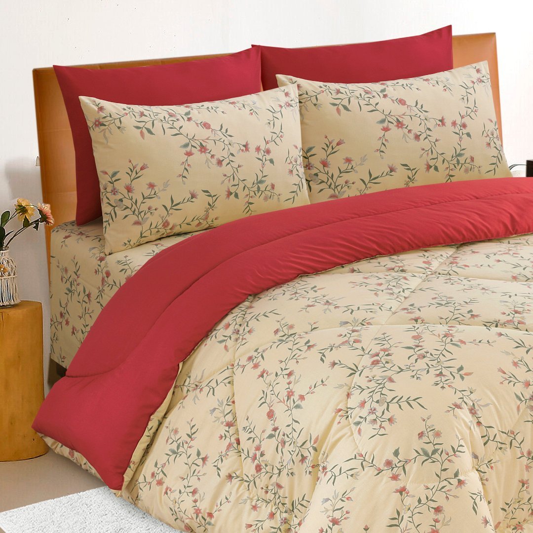 Floral - Duvet Cover Set 3 Pcs - Lotus