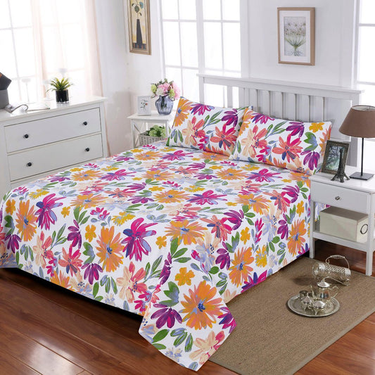 Floriography Spring - Bed Sheet Set King - Lotus