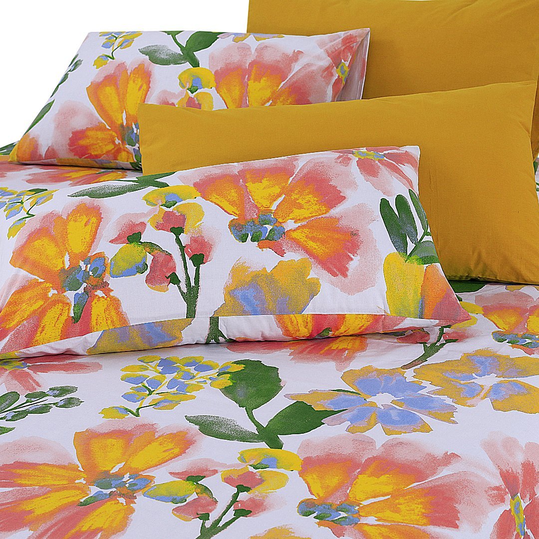Flower Buds - Bed Sheet Set King - Lotus