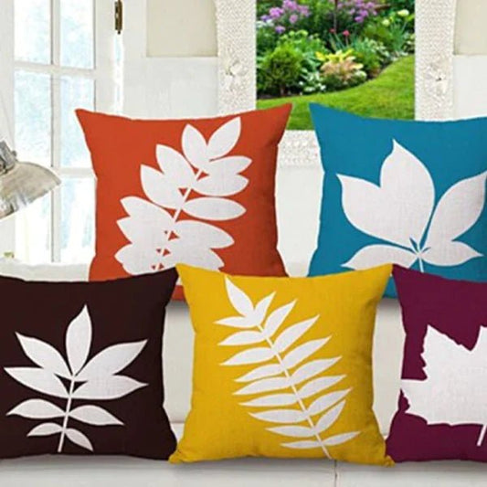 Foliage Love Cushion Covers (Pack Of 5) - CC - 114 Filling - Lotus