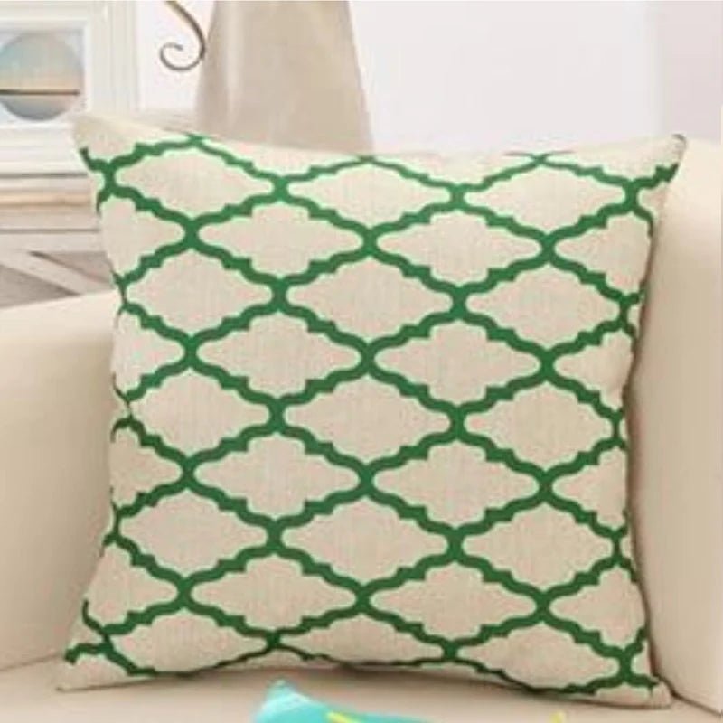 Geometric Swirls Pattern Cushions Cover Pack Of 6 - CC46A Filling - Lotus
