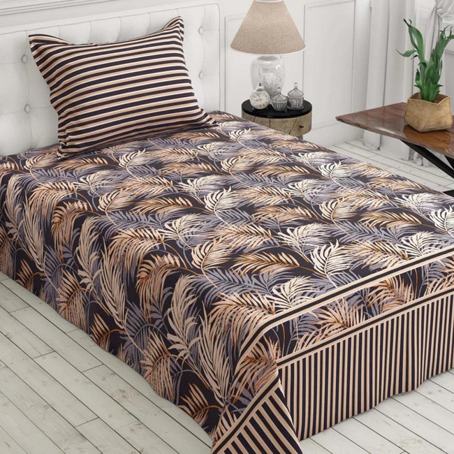 Golden Leaf - Bed Sheet Set Single - Lotus Hover Image