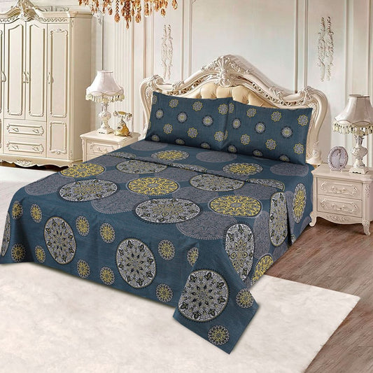 Gray Luxe Touch - Bed Sheet Set Single - Lotus
