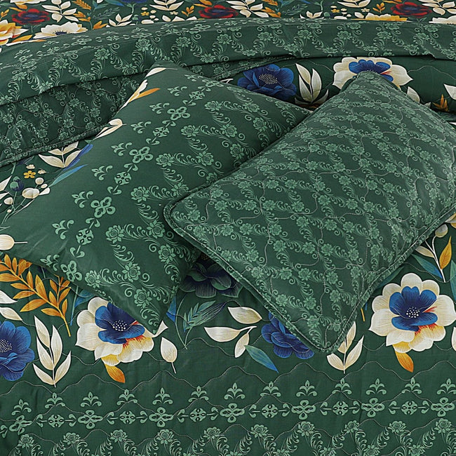 Green Floral - Summer Comforter Set Main Image