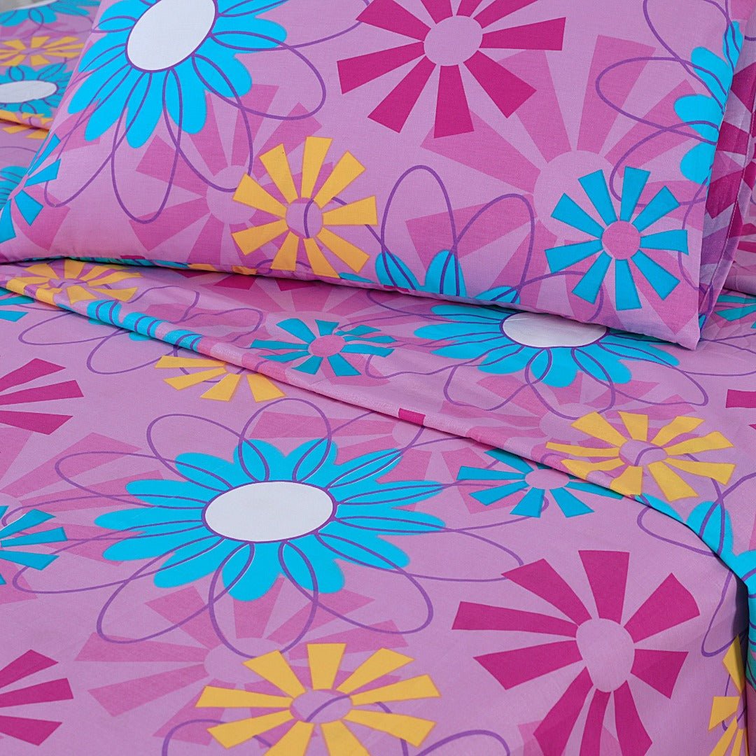 Heritage Floral Bed Sheet Set King - Lotus