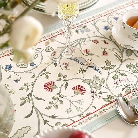 Heritage Weave Table Runner - Lotus