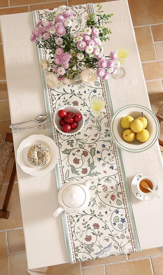 Heritage Weave Table Runner - Lotus