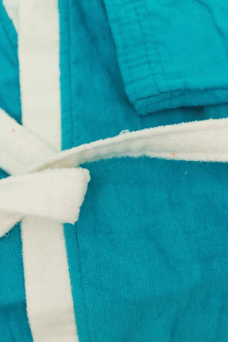 Kid's Bathrobe Aqua Blue - HE - OS - Lotus