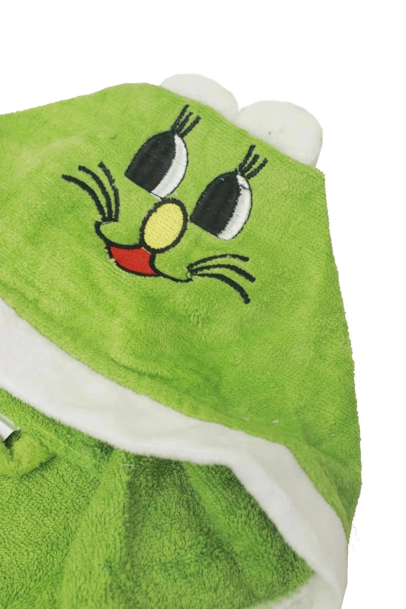 Kid's Bathrobe Green - HE - OS - Lotus
