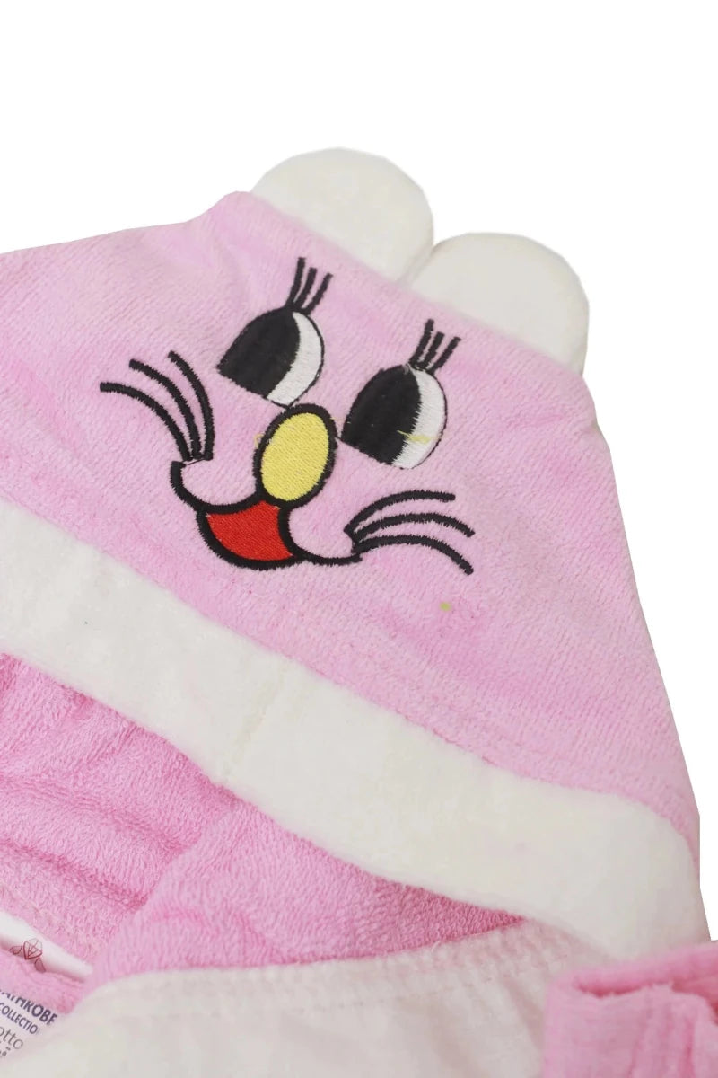 Kid's Bathrobe Light Pink - HE - OS - Lotus