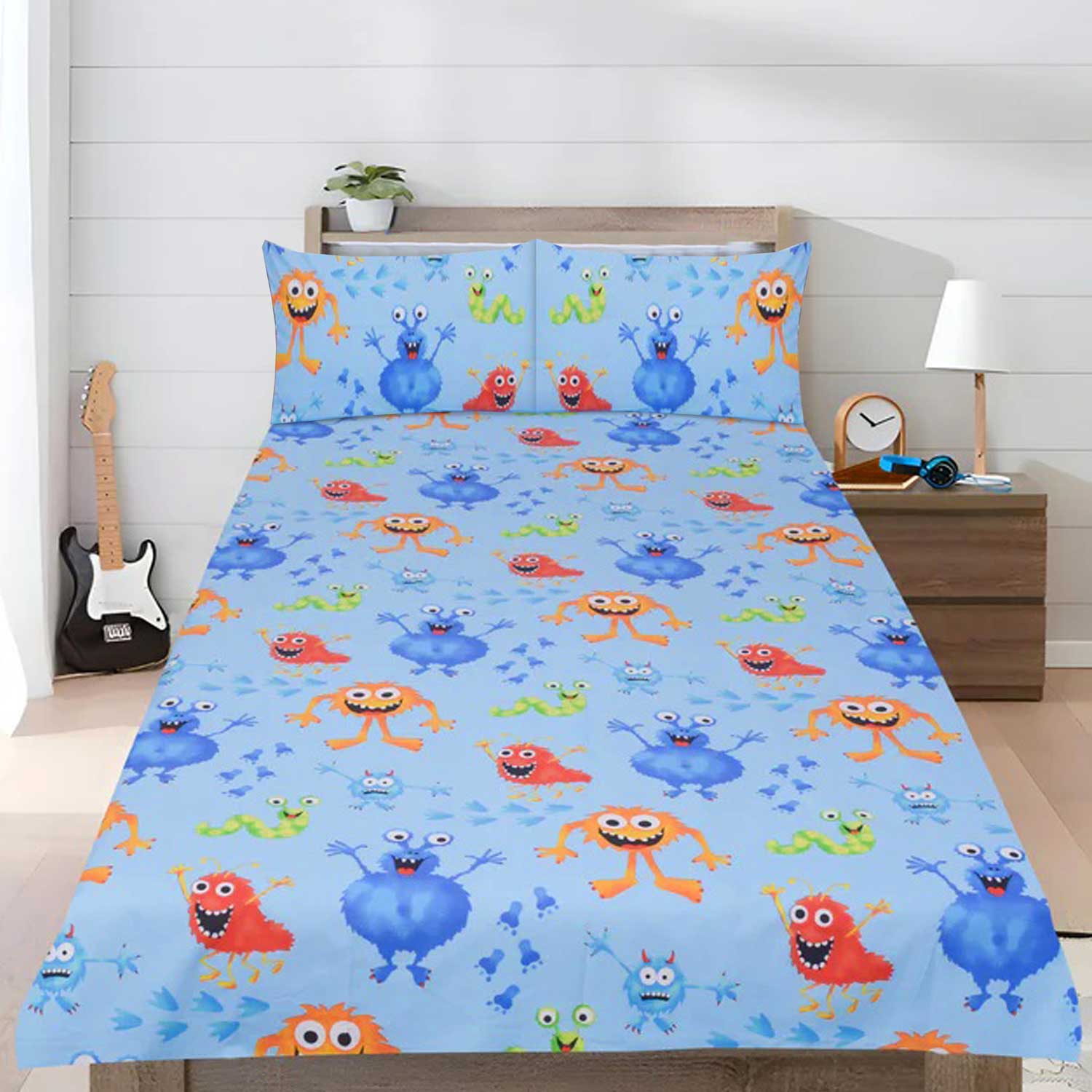 Monster Party - Cartoon Bed Sheet King