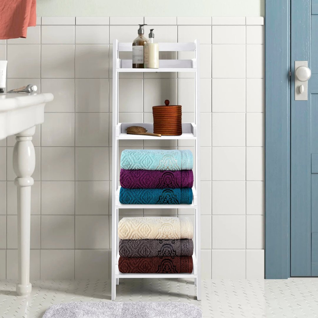 Lake Green Damask - Jacquard Hand Towel - Lotus