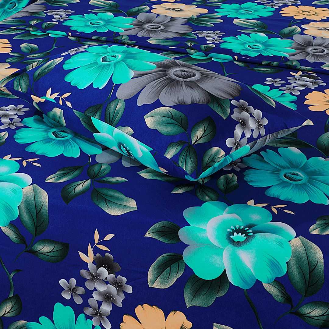 Micro Fiber Bed Sheet 3D Crystal Flowers Single - 30300 RFS - Lotus