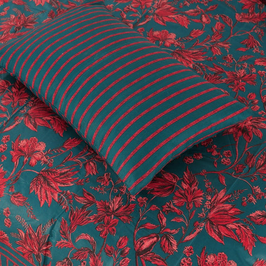 Midnight Bloom - Bed Sheet Set Single - Lotus