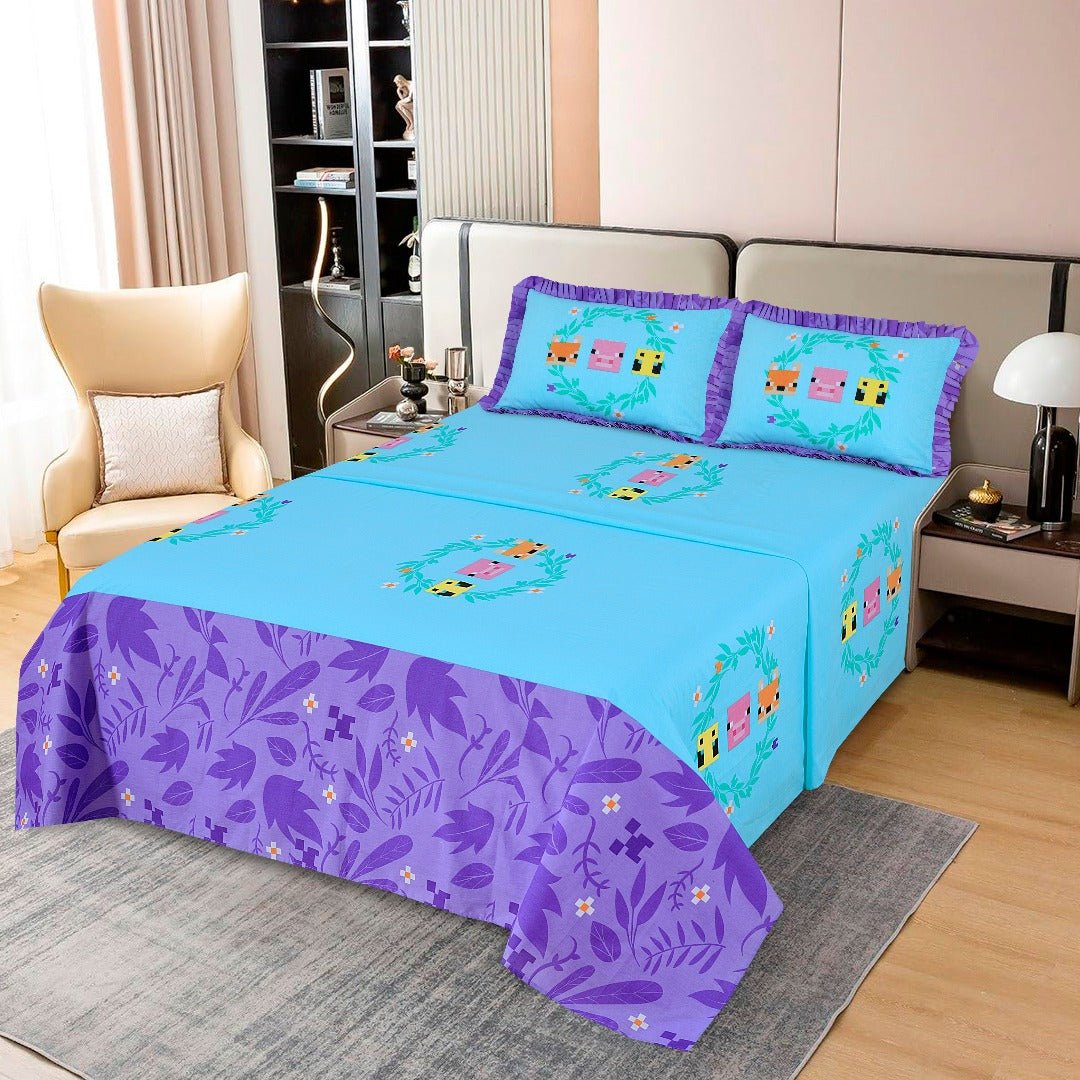 Minecraft Bed Sheet Set King - Lotus