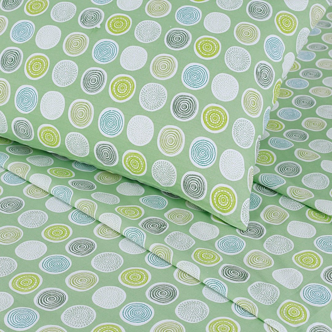Multi Circle Bed Sheet Set King - Lotus