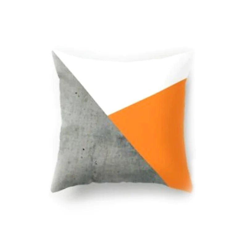 Orange Geometric Cushion Covers (Pack Of 5) - CC - 43 Filling - Lotus