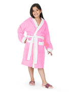 Kid's Bathrobe Light Pink-HE-OS
