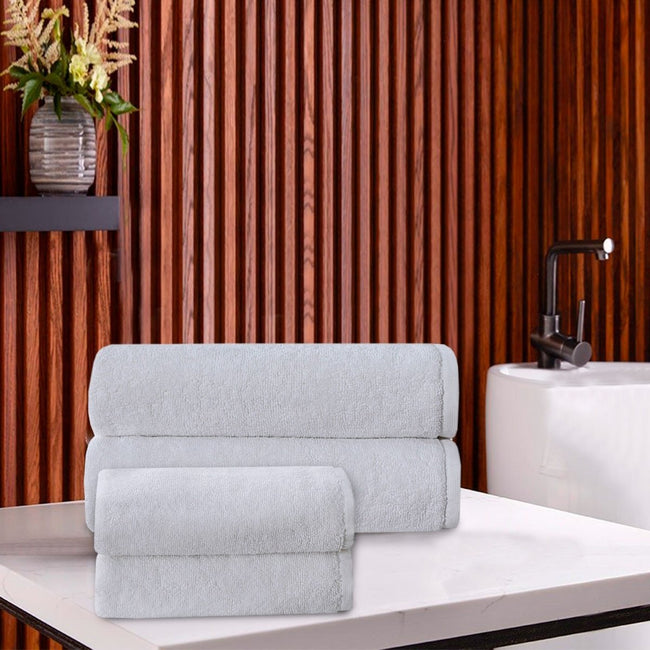 Pile To Pile White - Bath Towel - Lotus Hover Image