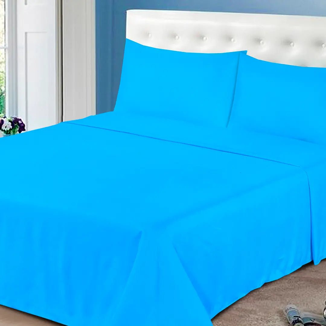 Plain Dyed Bed Sheet Set Aquarius King - 30156 RFS - Lotus