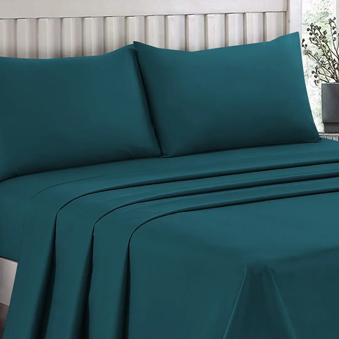 Plain Dyed Bed Sheet Set Spruce Single - 30294 RFS - Lotus