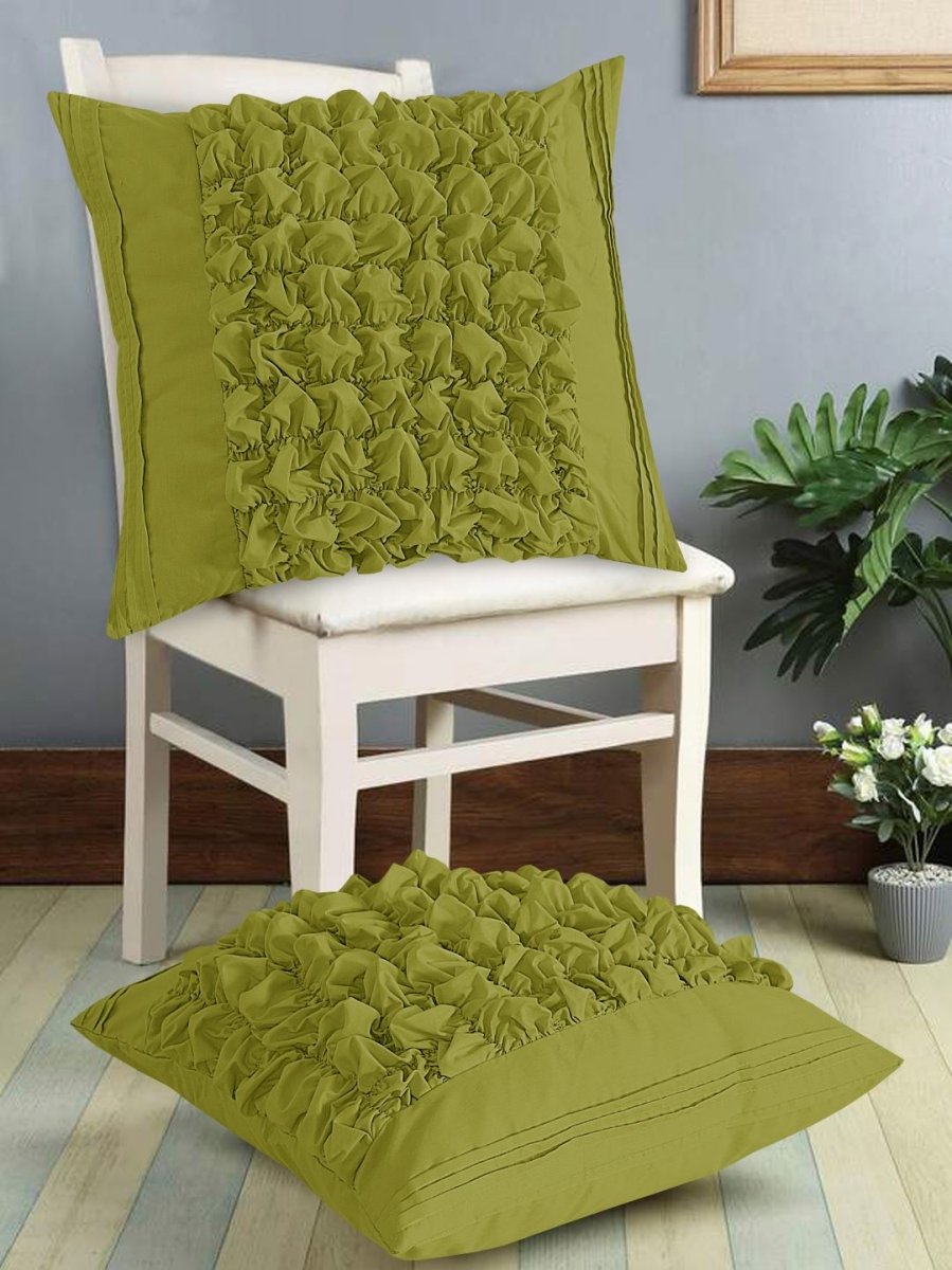 Pleated & Roly - Poly Cushion Cover (Pack of 2) RFS - Lotus