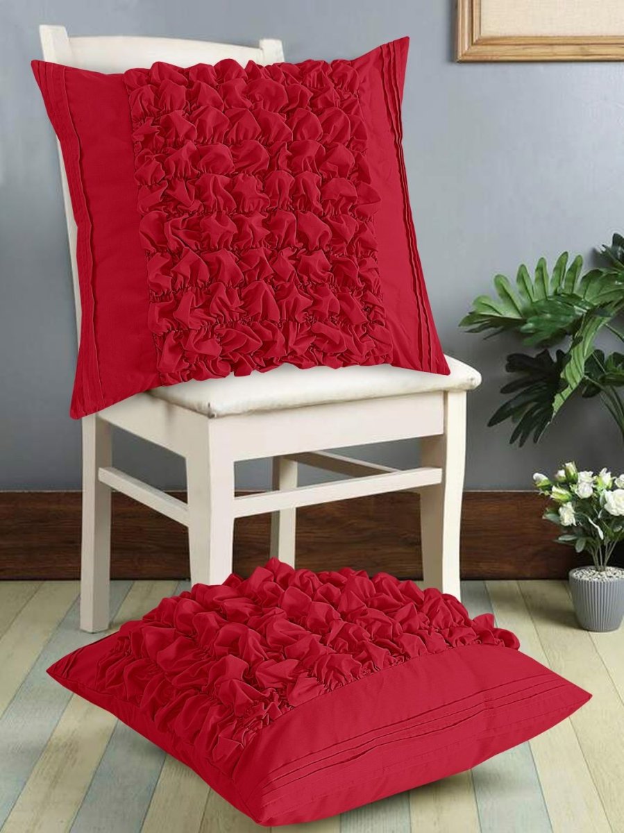 Pleated & Roly - Poly Cushion Cover (Pack of 2) RFS - Lotus
