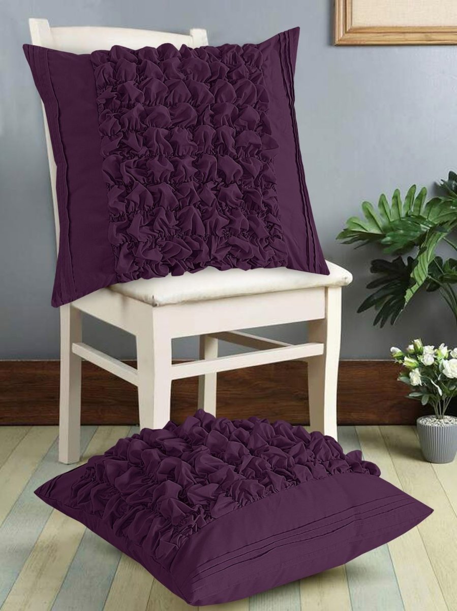Pleated & Roly - Poly Cushion Cover (Pack of 2) RFS - Lotus