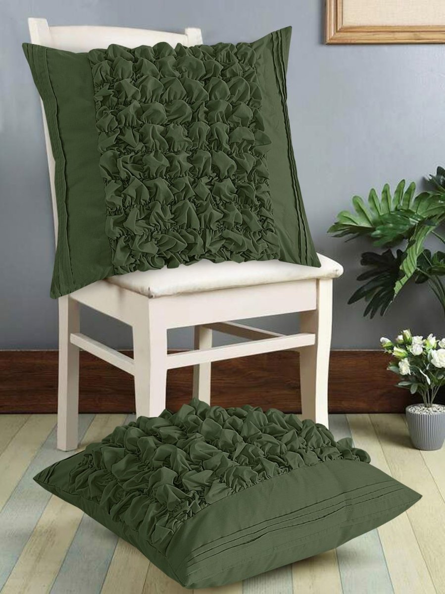 Pleated & Roly - Poly Cushion Cover (Pack of 2) RFS - Lotus