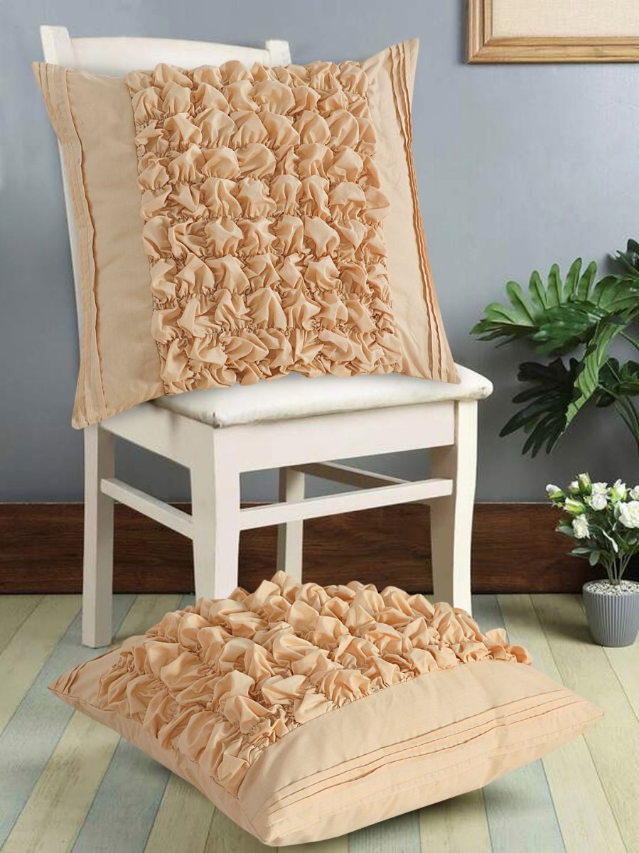 Pleated & Roly - Poly Cushion Cover (Pack of 2) RFS - Lotus