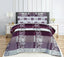 Plum Floral Checkered - Bed Sheet Set Single - Lotus