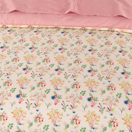 3 Pcs King Size 100% Cotton Bedsheet - Spring