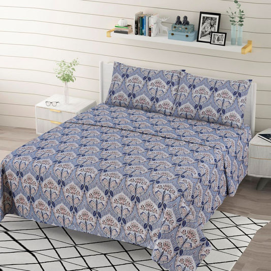 Floral Elegance  Bed Sheet Set King