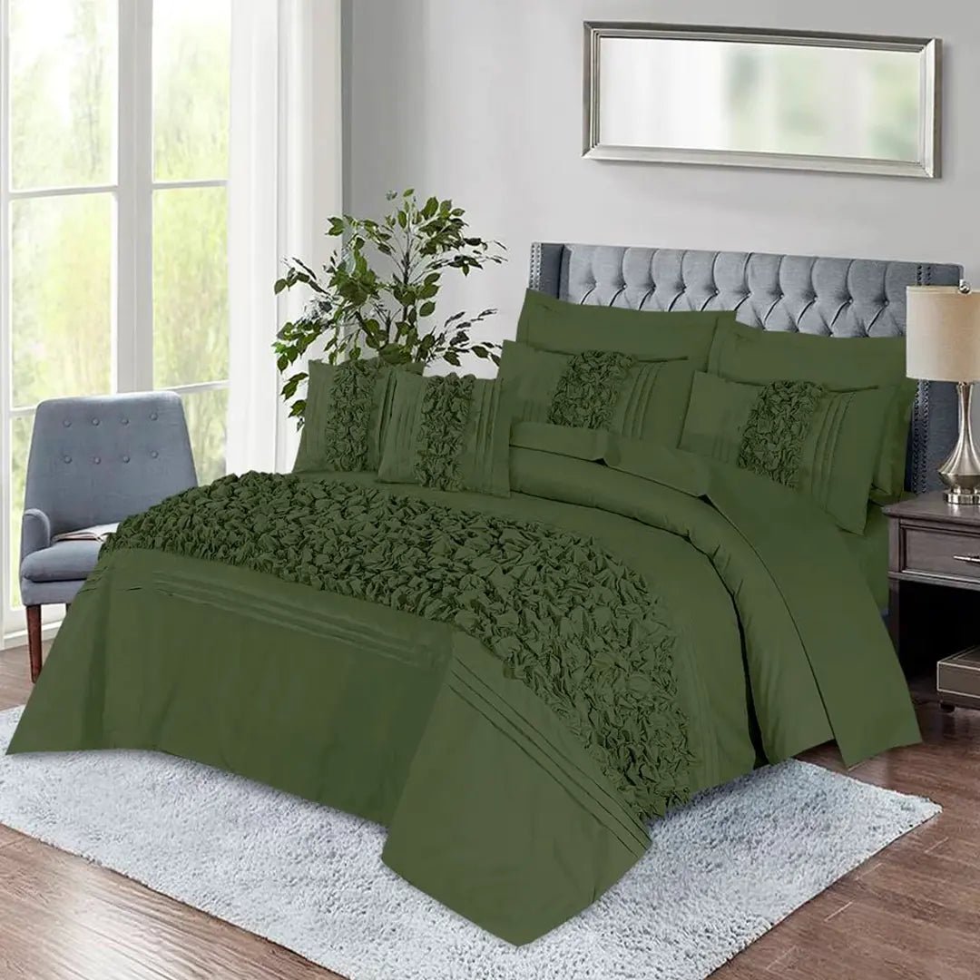Roly - Poly Duvet Cover 8 Pcs Set Olive Green Spruce - 40279 RFS - Lotus