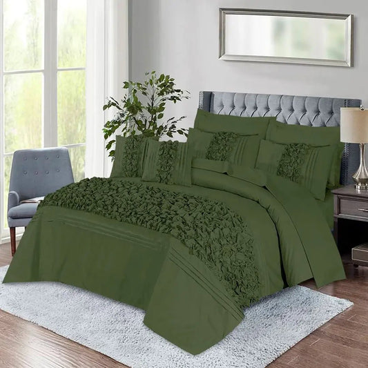 Roly - Poly Duvet Cover 8 Pcs Set Olive Green Spruce - 40279 RFS - Lotus