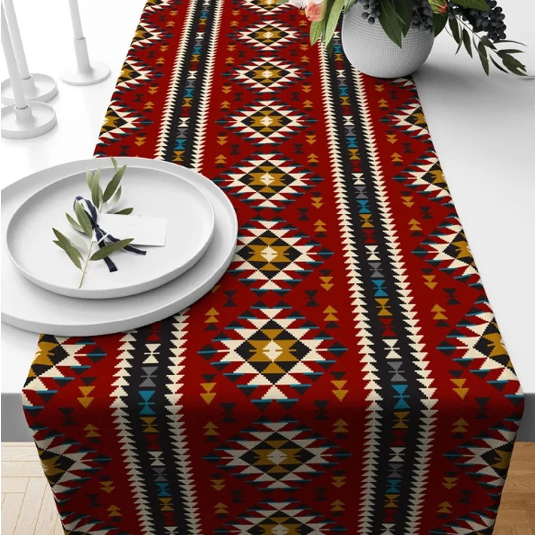 Rustic Southwestern Table Runners - Lotus
